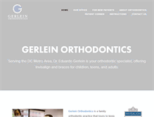 Tablet Screenshot of gerleinorthodontics.com